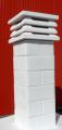 chamine bloco liso branco